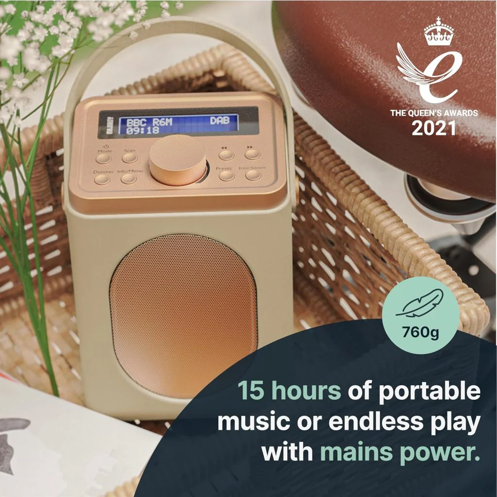 Majority Little Shelford Portable Radio with Bluetooth - Cream |  070535 - Image 4