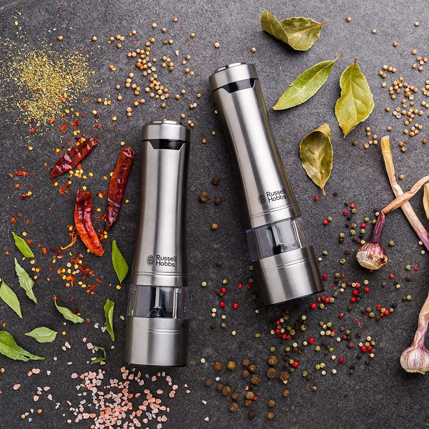 Russell Hobbs Salt & Pepper Grinders - Stainless Steel | 23460-56 - Image 3