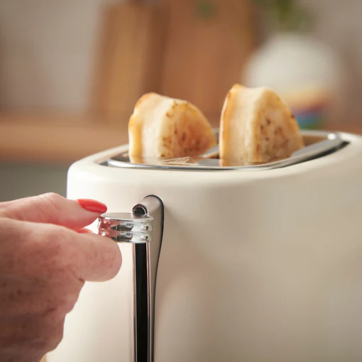 Russell Hobbs Hanley Jasmine 2 Slice Toaster - Cream | 28650 - Image 2