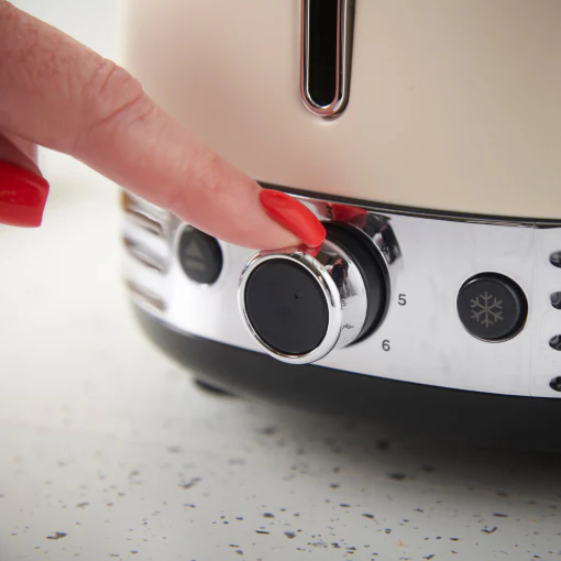 Russell Hobbs Hanley Jasmine 2 Slice Toaster - Cream | 28650 - Image 4