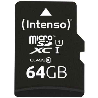 INTENSO 64GB Micro SD Card With Adaptor | 3433490 - Image 2