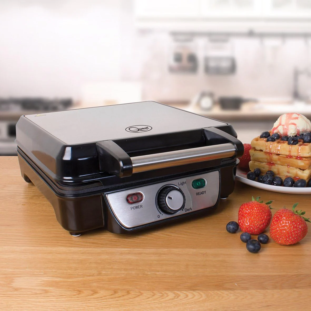 Quest Four Slice Deep Fill Waffle Maker | 35940 - Image 3