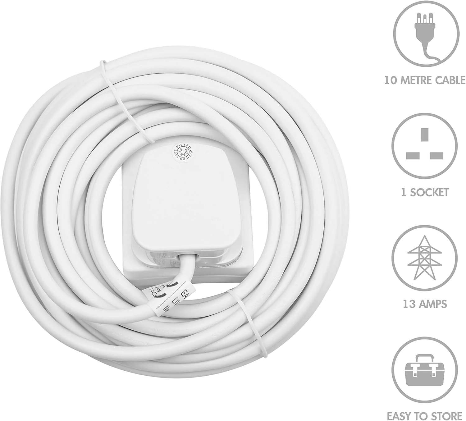 BENROSS 1 Way 10M Extension Lead - 13A | 45280 - Image 3