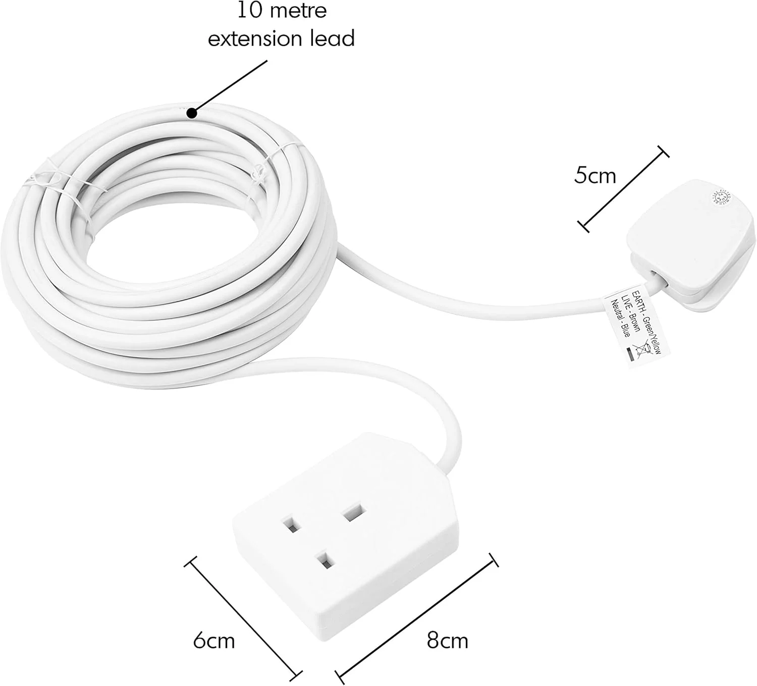BENROSS 1 Way 10M Extension Lead - 13A | 45280 - Image 6