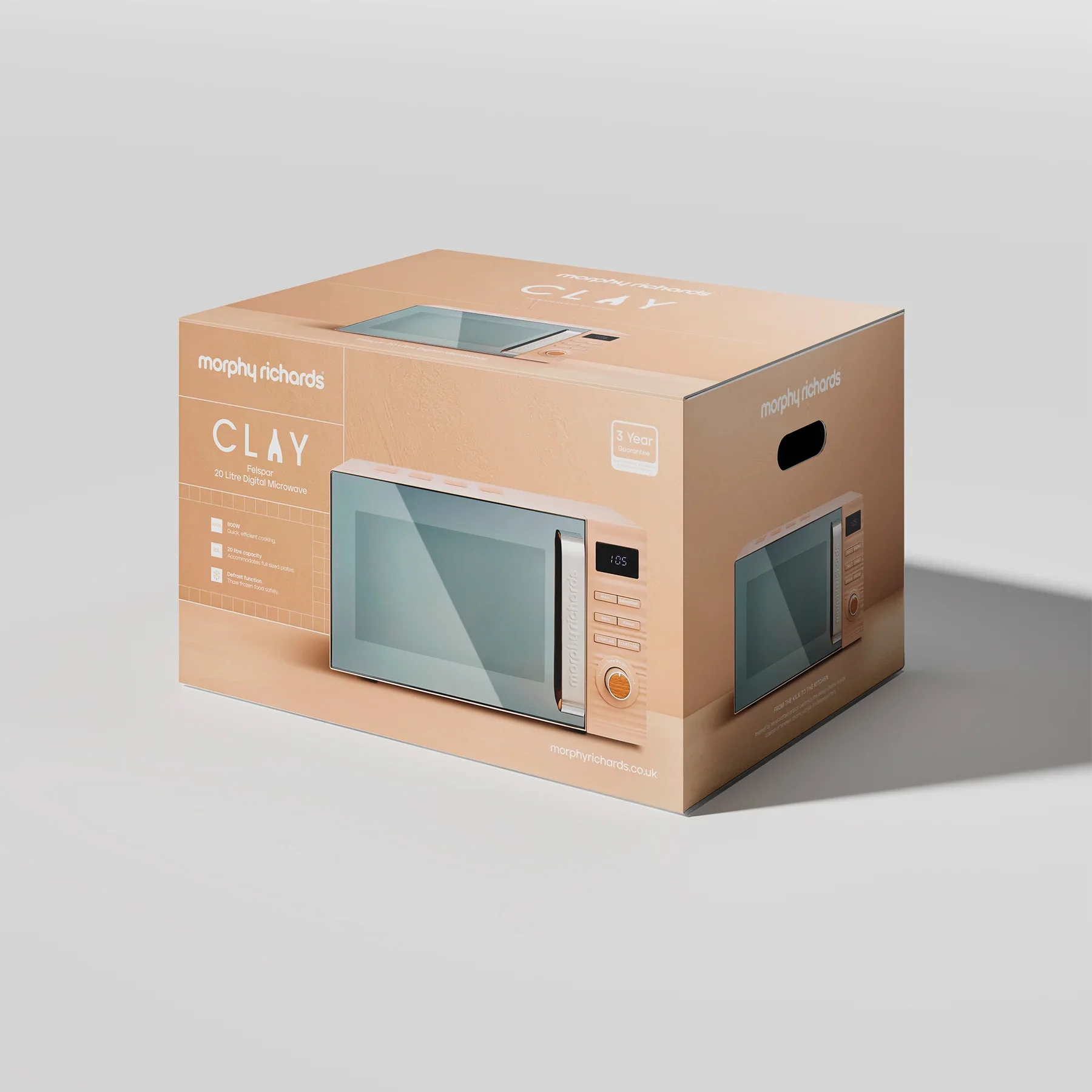 Morphy Richards Clay 20L 800W Digital Microwave - Felspar | 512000 - Image 4