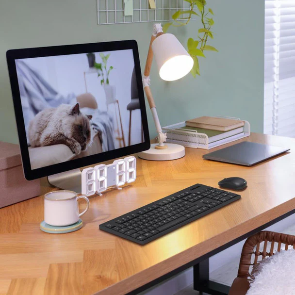 HAMA WKM-100 Wireless Keyboard and Mouse Desktop Kit | 528995 - Image 4