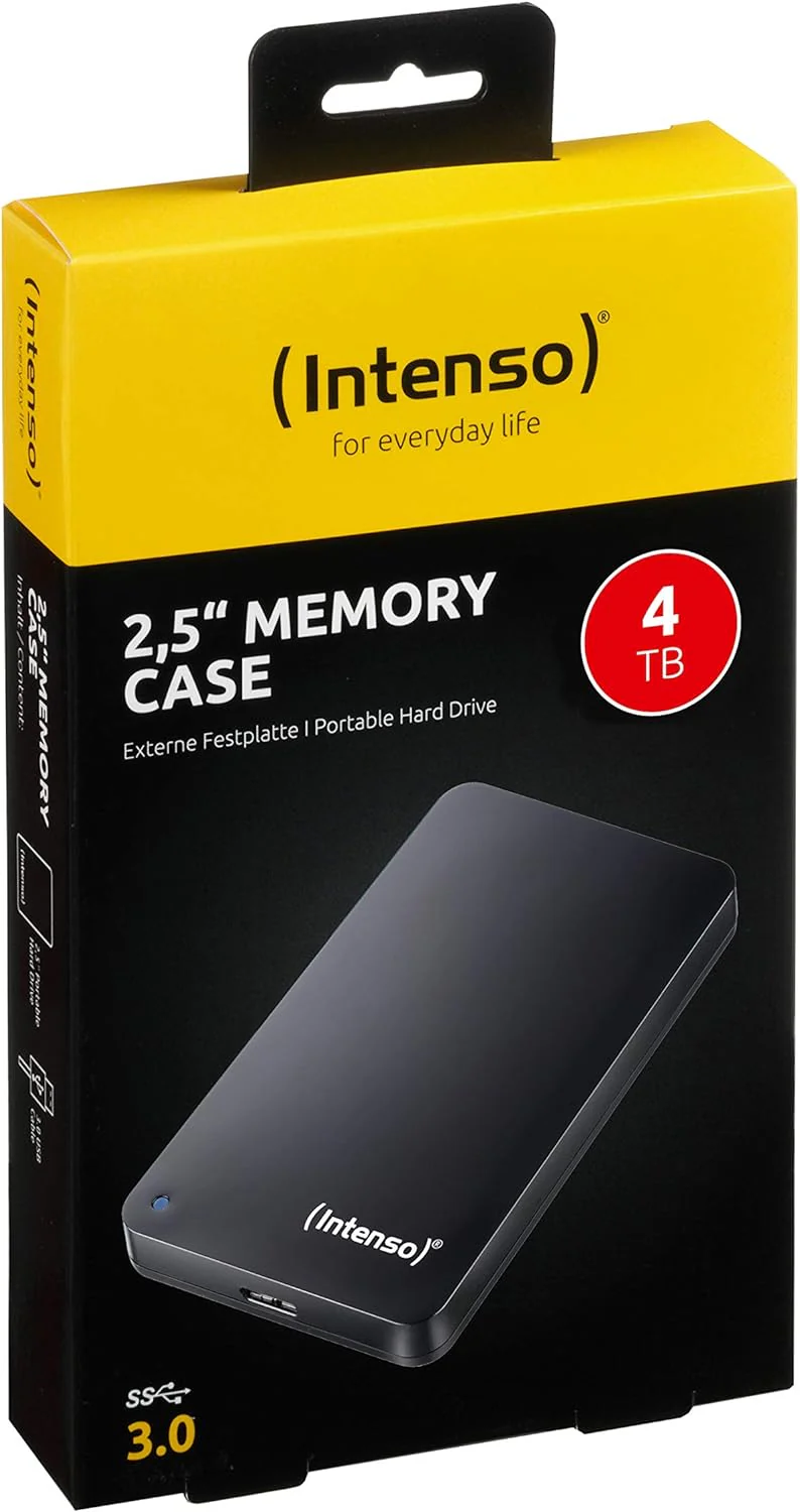 Intenso 2.5" Memory Case 4TB USB 3 Portable Hard Drive - Black || 6021512 - Image 7
