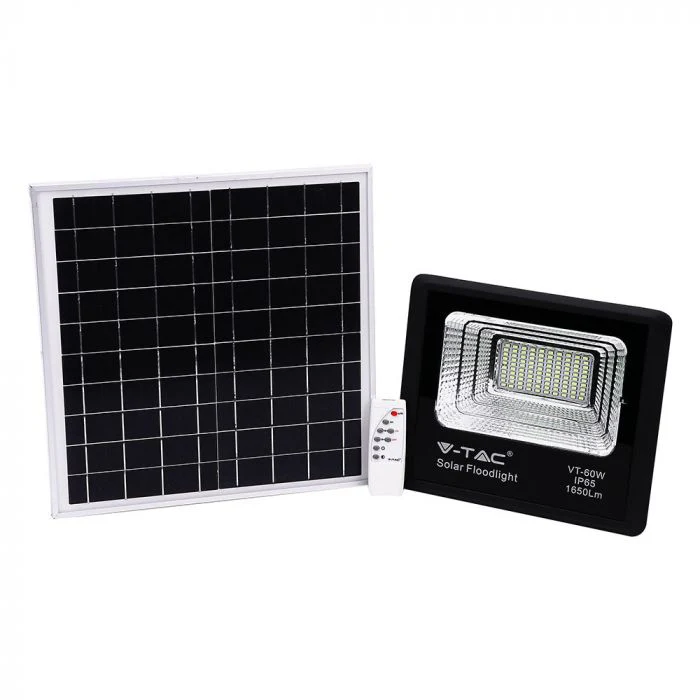 V-TAC VT-60W 20W Solar Panel with LED Floodlight 4000K | 8575