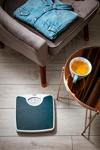 Adler Mechanical bathroom scale - Blue/White | ADLAD8151B - Image 4