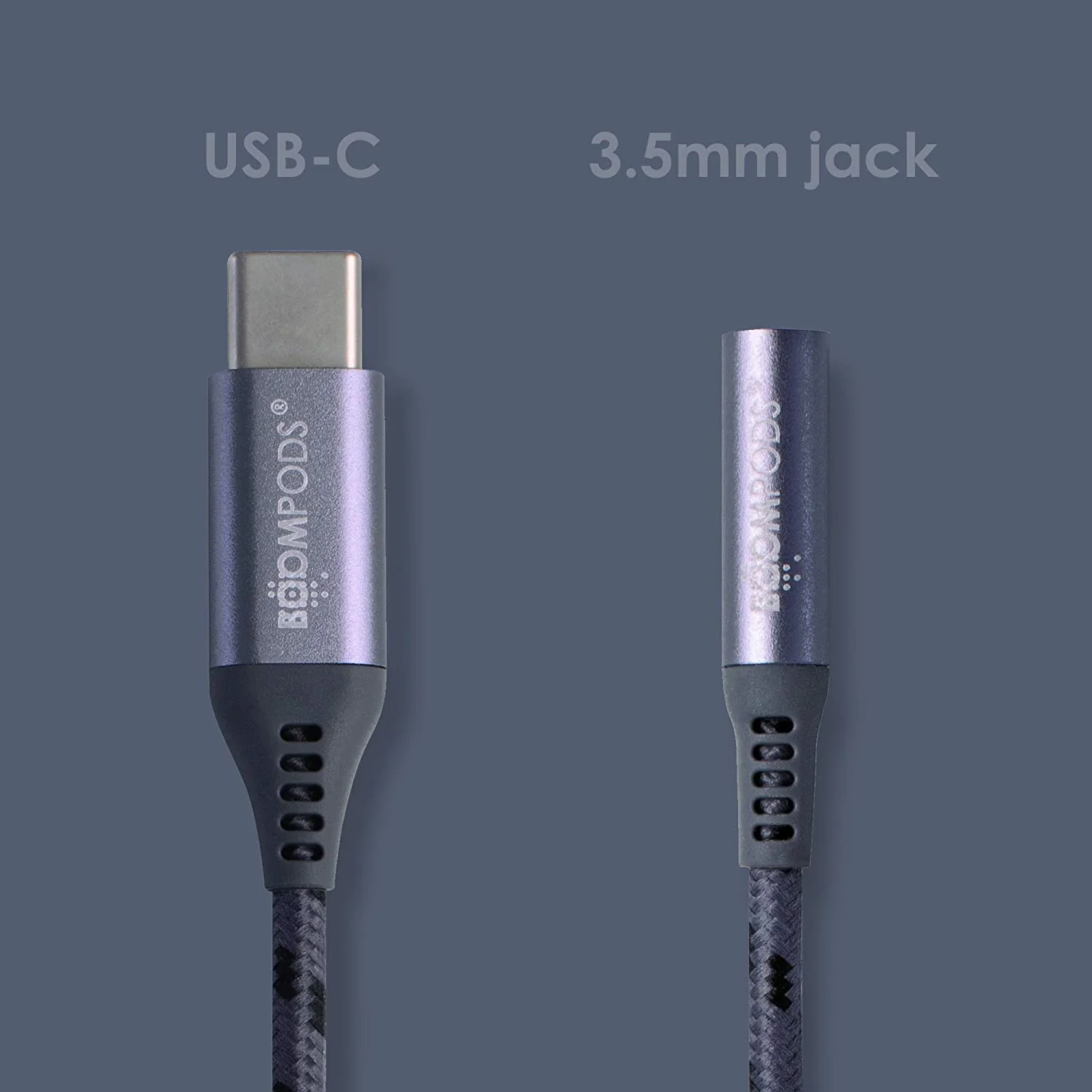 BOOMPODS 3.5mm AUX Adapter to USB-C | AUDGRA - Image 7