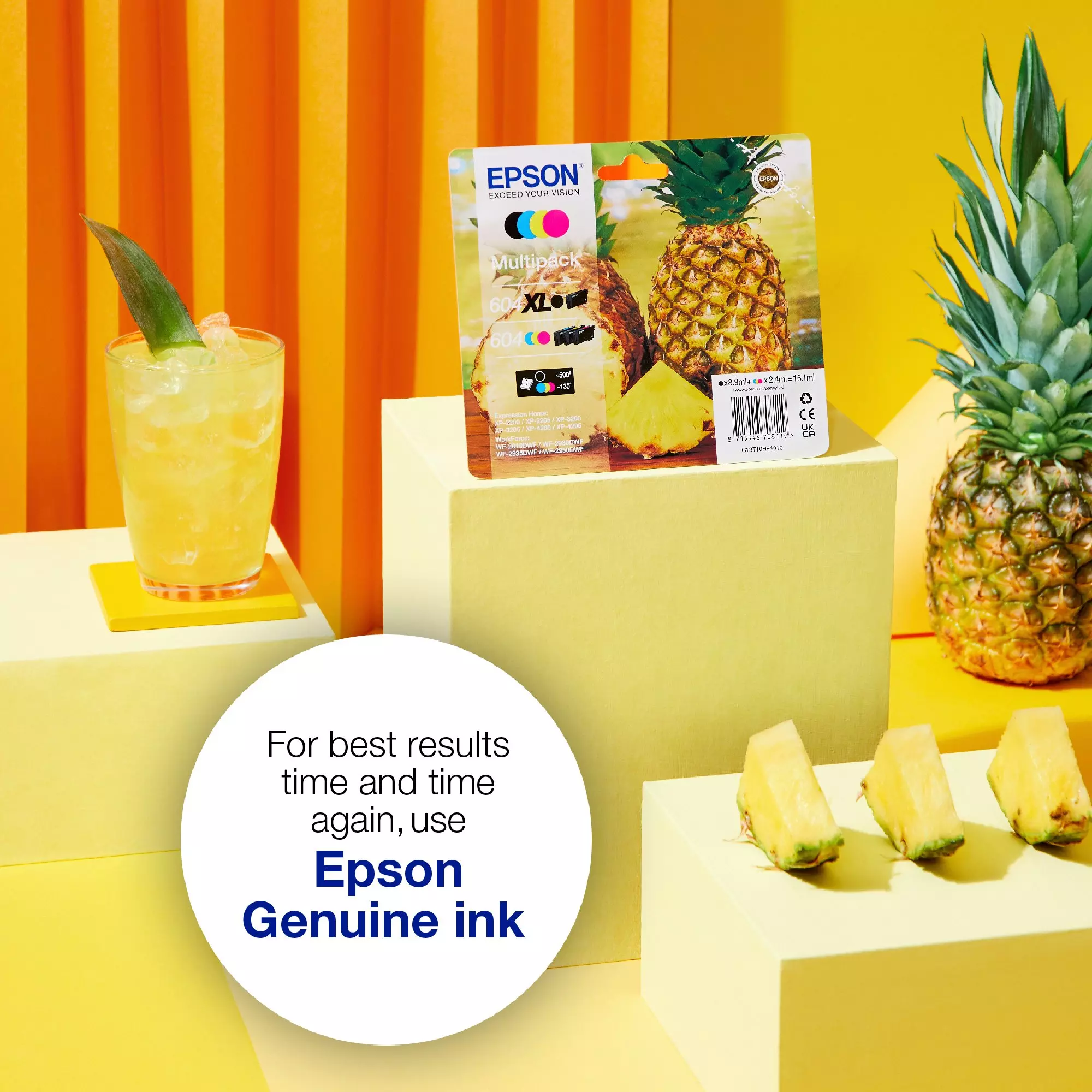 EPSON 604 Pineapple Ink Cartridge - Cyan | C13T10G24010 - Image 6