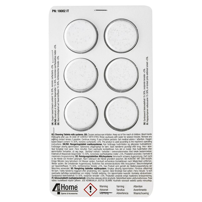 4 Your Home Universal Coffee Machine Cleaning Tablets for Milk Systems (Pack Of 6) | CLN021 - Image 3