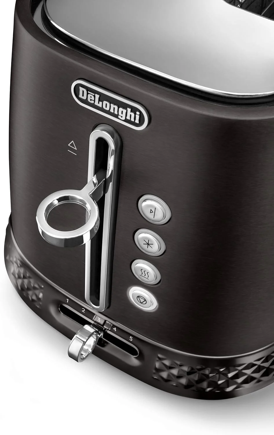 DeLonghi Diadema 2 Slot / 4 Slice Toaster  - Black | CTV3003.BK - Image 3
