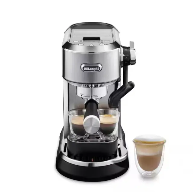 DELONGHI Dedica Maestro Plus Coffee Machine - Silver | EC950.M
