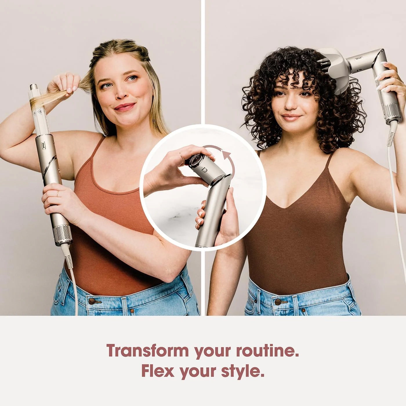 Shark FlexStyle 5-in-1 Air Styler & Hair Dryer with Storage Case - Stone || HD446SLUK - Image 4