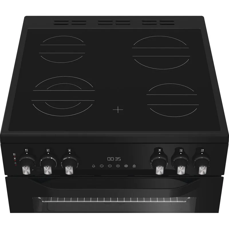 Hotpoint 60cm Freestanding Electric Double Cooker with Air Fryer | HDE6VDCASB1 - Image 4