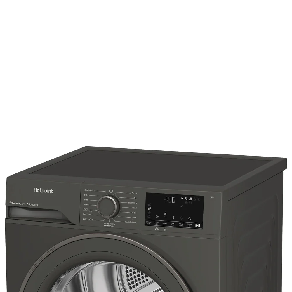 Hotpoint 9kg Freestanding Heat Pump Tumble Dryer with ColdGuard Technology - Graphite | HHDD90GGIRE - Image 4