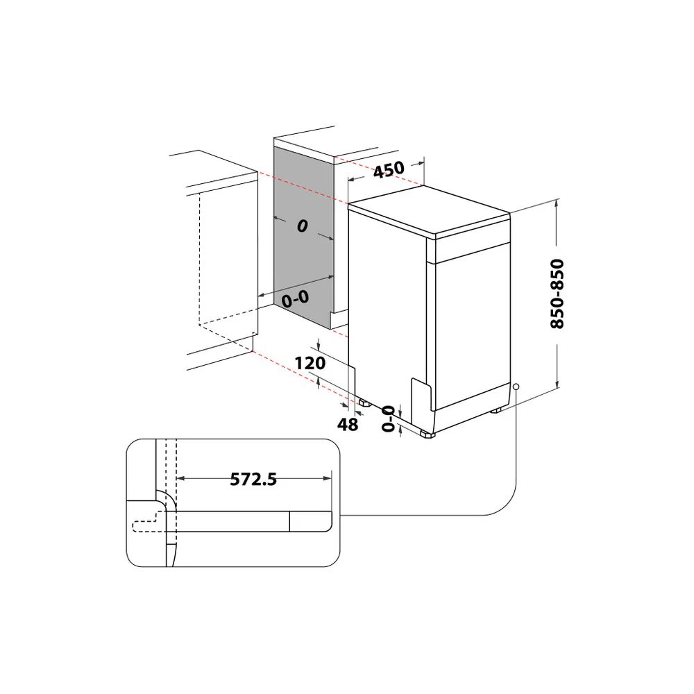 INDESIT Slimline 10 Place Settings Dishwasher | IN2FE10CS90WUK - Image 9