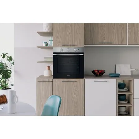 Indesit Click&Clean Electric Single Fan Oven - Stainless Steel | IO233XUK - Image 4