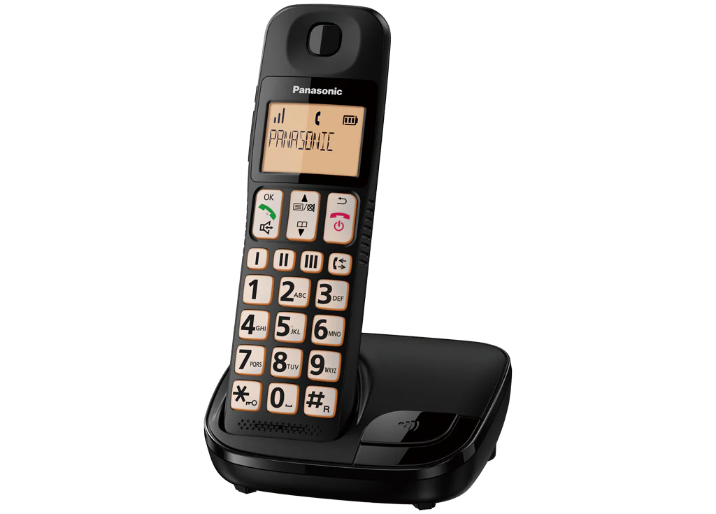 Panasonic Single Digital Cordless Phone with Hearing Aid Compatibility | KXTGE110EB - Image 2