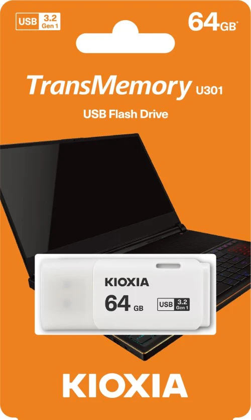 Kioxia 64GB 3.2 USB Flash Memory Stick | LU301W064GG4 - Image 2