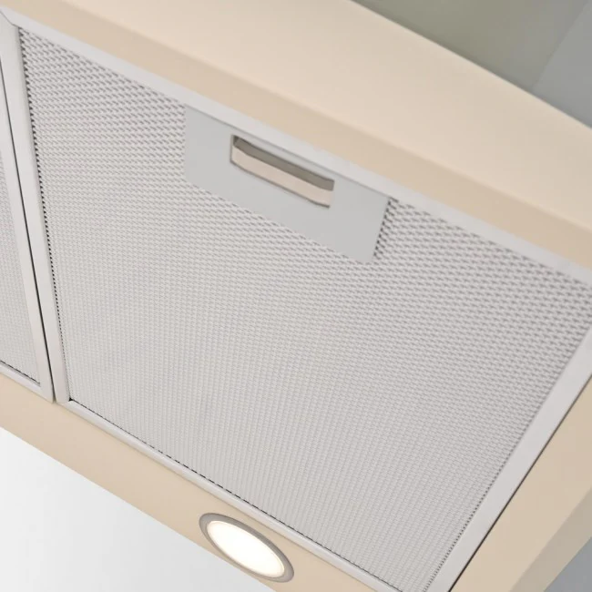 Luxair 100cm Curved Glass Cooker Hood - Ivory with Smoked Black Glass || LA-100-CVD-GL-IV - Image 6