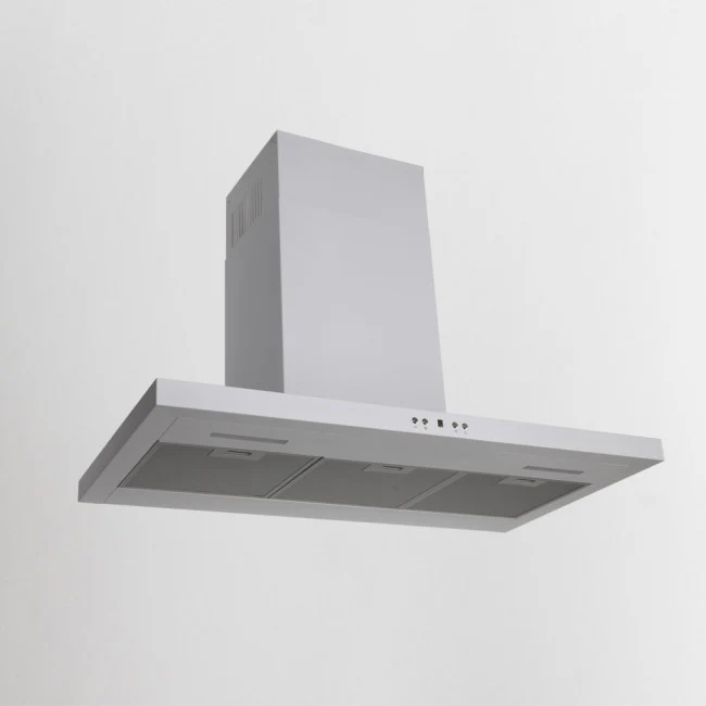 LUXAIR 100cm Slimline Flat Cooker Hood with Brushless Motor & Colour Changing LED's in White || LA-100-MODA-WHT - Image 2