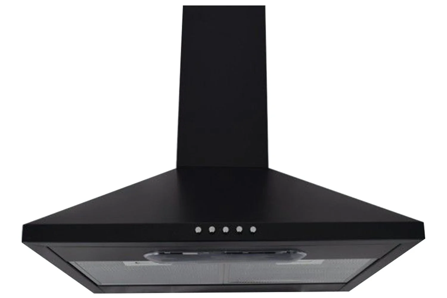 LUXAIR 60cm Budget Chimney Cooker Hood in Black || LA-60-DELTA-STD-BLK - Image 2