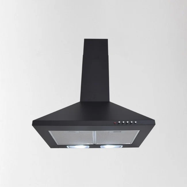 LUXAIR 60cm Premium Chimney Cooker Hood in Matt Black || LA-60-STD-BLK - Image 2