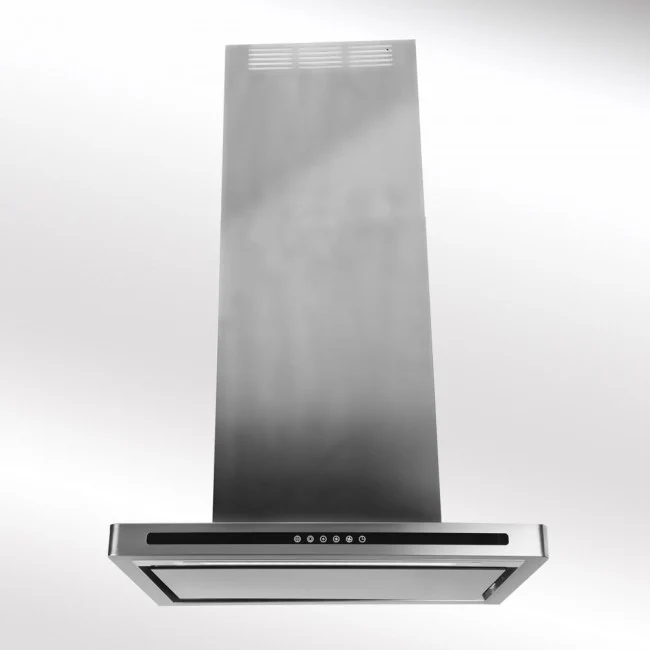 LUXAIR 60cm Premium Slimline Cooker Hood with Black Glass Door, Touch Controls in Stainless Steel || LA-60-LINEA-SS