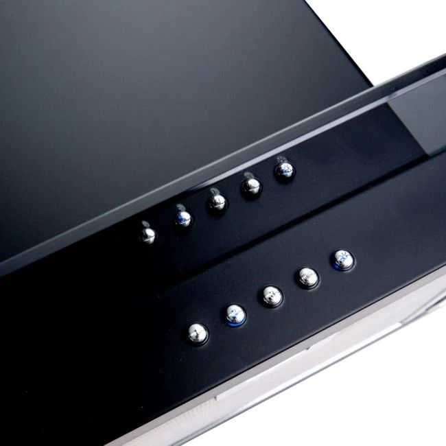 LUXAIR 60cm Straight Glass Cooker Hood in Matt Black || LA-60-ST-GL-BLK - Image 3