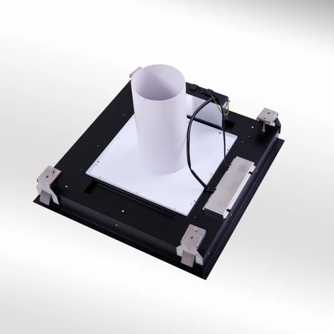 LUXAIR 60cm x 60cm Premium Ceiling Cooker Hood with Pitched Roof External Motor in Gloss White || LA-60-ANZI-EXT-WHT - Image 4