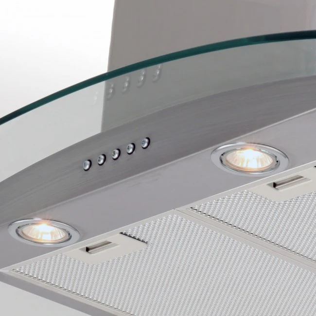 Luxair 70cm Curved Glass Island Cooker Hood - Stainless Steel || LA-70-CVD-ISL-SS - Image 5