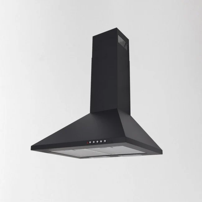 LUXAIR 70cm Premium Chimney Cooker Hood in Matt Black || LA-70-STD-BLK