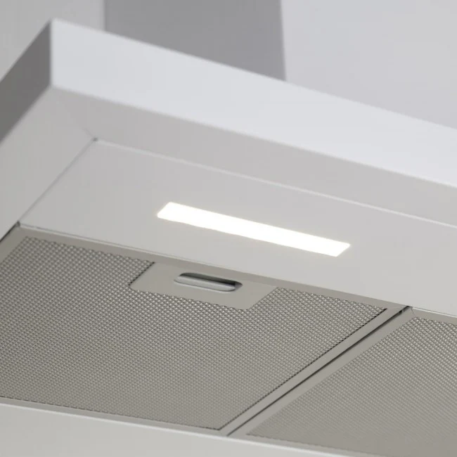 LUXAIR 70cm Slimline Flat Cooker Hood with Brushless Motor & Colour Changing LED's in White || LA-70-MODA-WHT - Image 3