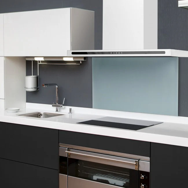 LUXAIR 90cm Premium Slimline Cooker Hood with Black Glass Door, Touch Controls in Gloss White || LA-90-LINEA-WHT - Image 11