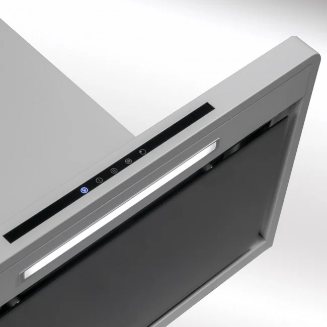LUXAIR 90cm Premium Slimline Cooker Hood with Black Glass Door, Touch Controls in Gloss White || LA-90-LINEA-WHT - Image 6