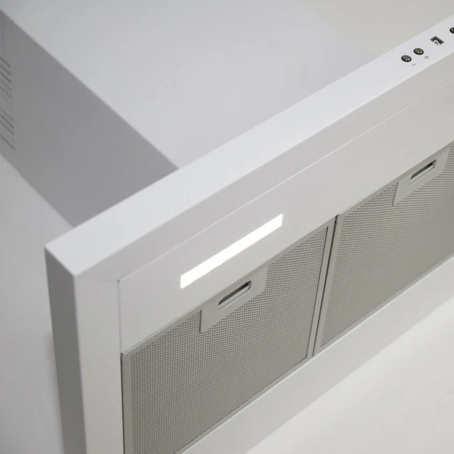 LUXAIR 90cm Slimline Flat Cooker Hood with Brushless Motor & Colour Changing LED's in White || LA-90-MODA-WHT - Image 8
