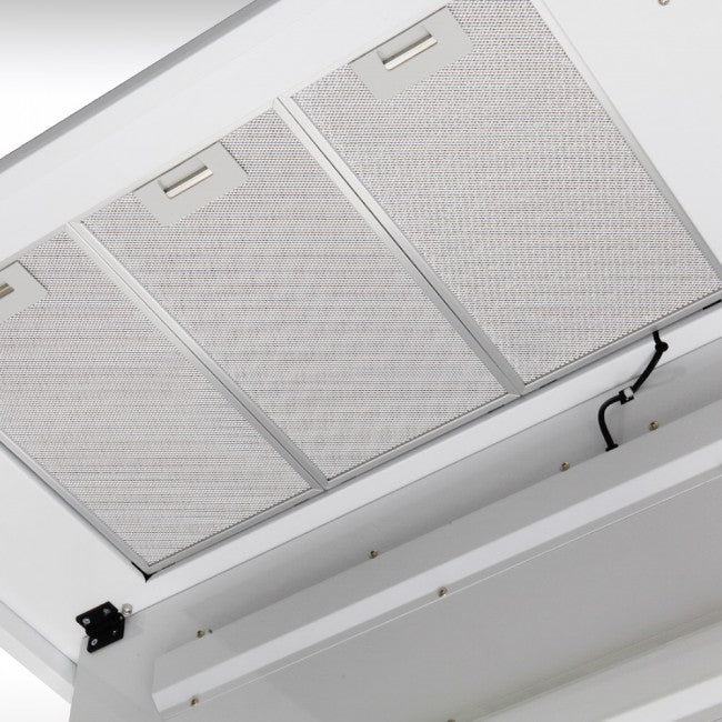 LUXAIR 90cm x 50cm Premium Ceiling Cooker Hood with Wall Mounted External Motor in Gloss White || LA-90-ANZI-EXT-WHT - Image 6