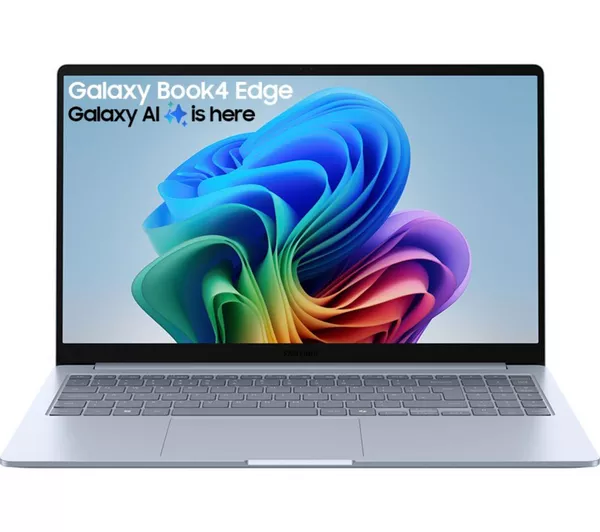Samsung 15.6" Galaxy Book4 Edge Laptop - Snapdragon X126100, 16GB RAM, 256GB UFS, Copilot+ | NP750XQB-KA1UK