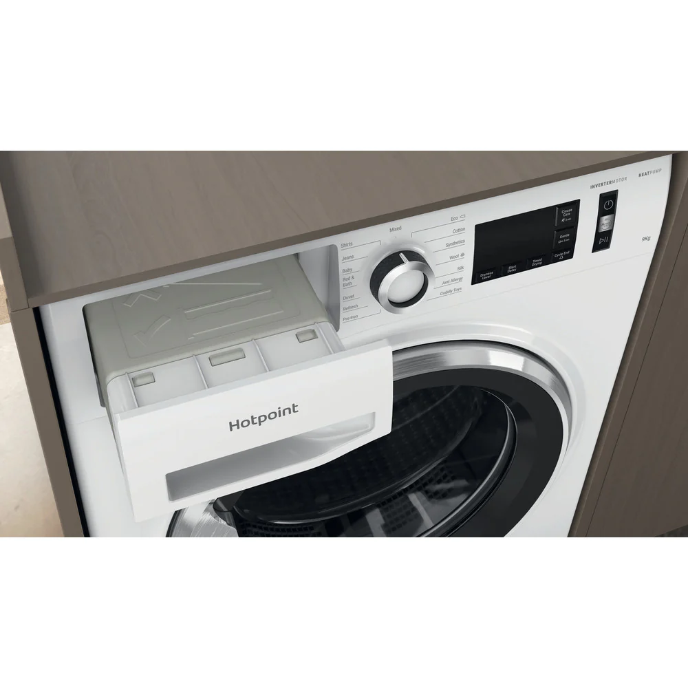 HOTPOINT Active Care 9kg Heat Pump Tumble Dryer - White | NTM1192XBUK - Image 5
