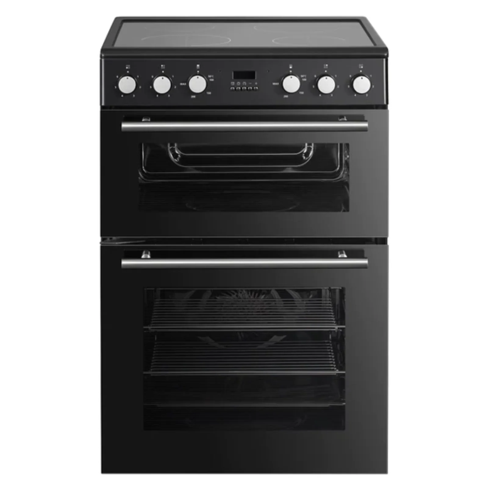Powerpoint 60cm Double Oven Ceramic Top - Black | P06C2MDBL
