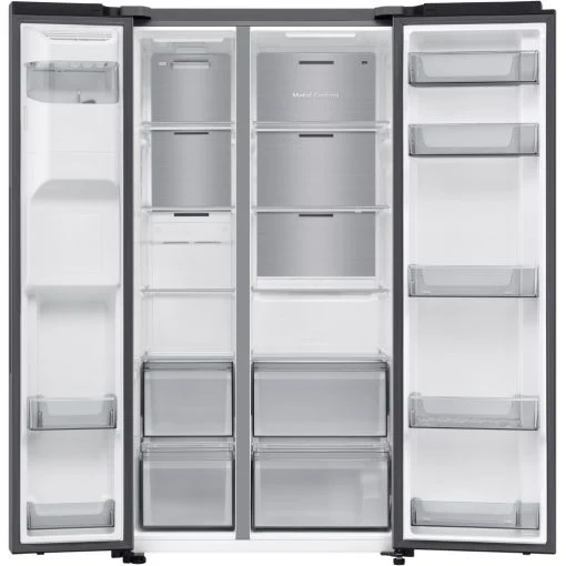 Samsung 640L Bespoke AI Series 6 Side-by-Side Fridge Freezer with SpaceMax™ - Black | RS70F64KEFEU - Image 2