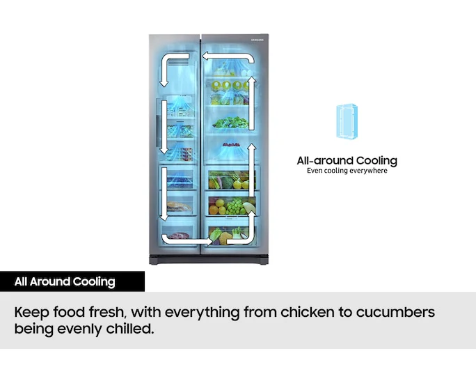 Samsung 640L Bespoke AI Series 6 Side-by-Side Fridge Freezer with SpaceMax™ - Black | RS70F64KEFEU - Image 7