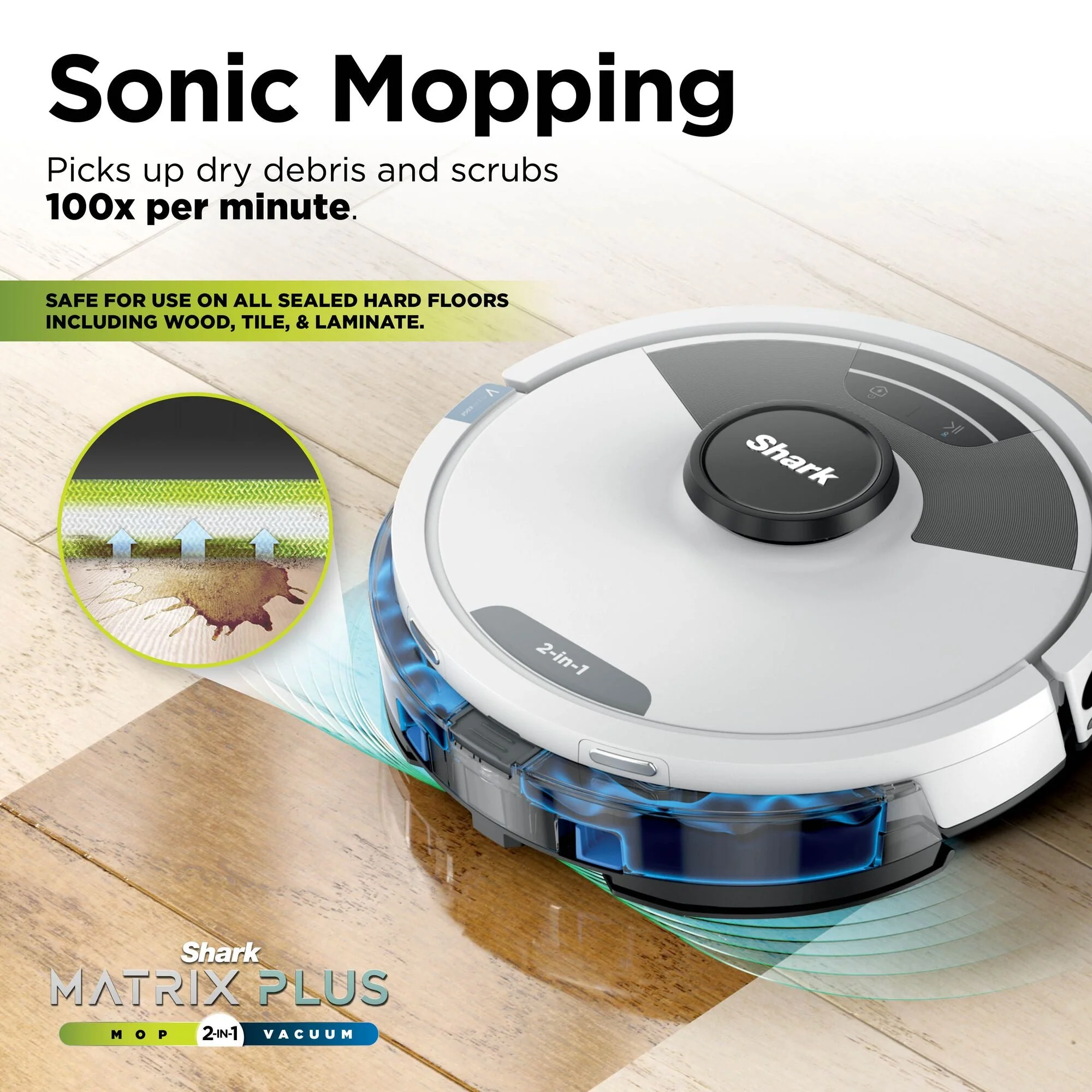 Shark Matrix Plus 2-in-1 Robot Vacuum Cleaner - White/Silver | RV2620WDUKWH - Image 4