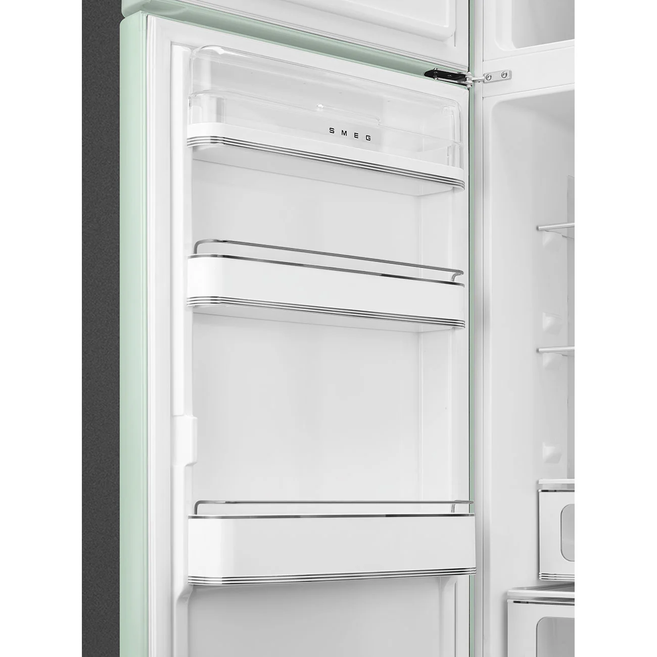 Smeg 60cm Retro Style 80/20 Fridge Freezer (6), Left Hand Hinge - Pastel Green | SMG FAB30LPG6UK - Image 4
