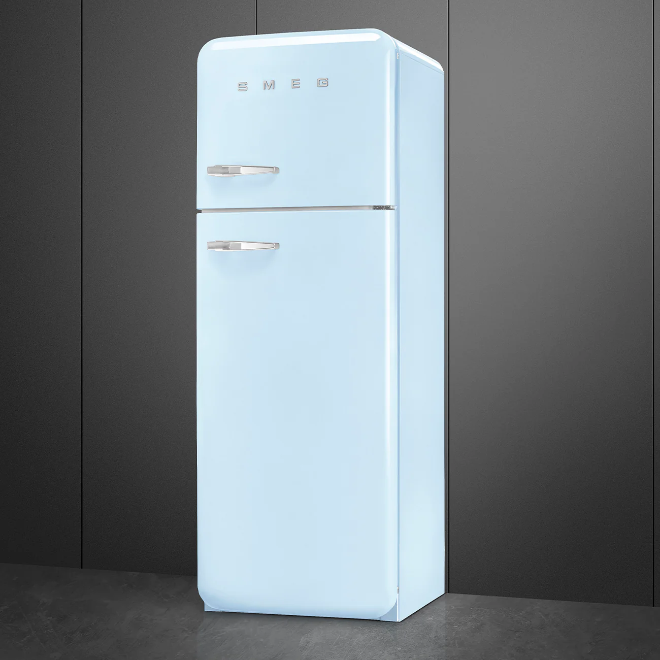 Smeg 60cm Retro Style 80/20 Fridge Freezer (6), Right Hand Hinge - Pastel Blue | SMG FAB30RPB6UK - Image 4