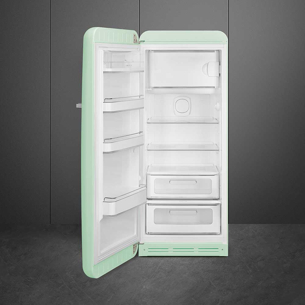 Smeg 60cm Retro Style Fridge With Icebox (6), Left Hand Hinged - Pastel Green | SMG FAB28LPG6UK - Image 5