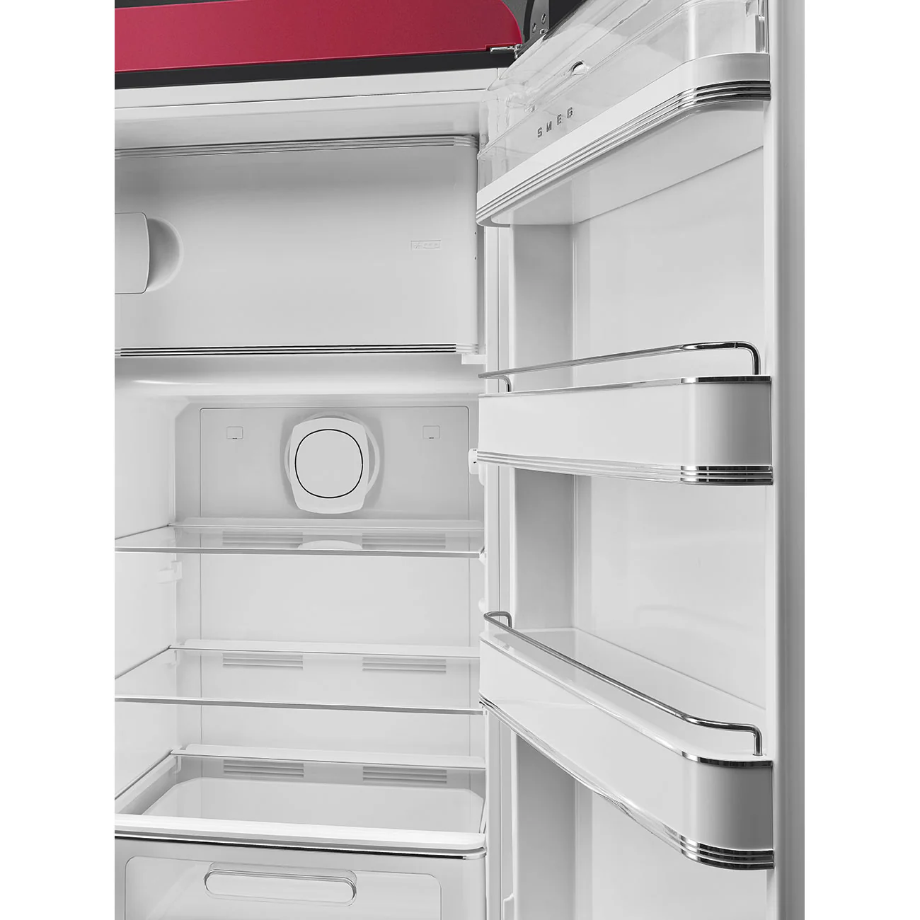 Smeg 60cm Retro Style Fridge With Icebox, Right Hand Hinged - Ruby Red | SMG FAB28RDRB5 - Image 4