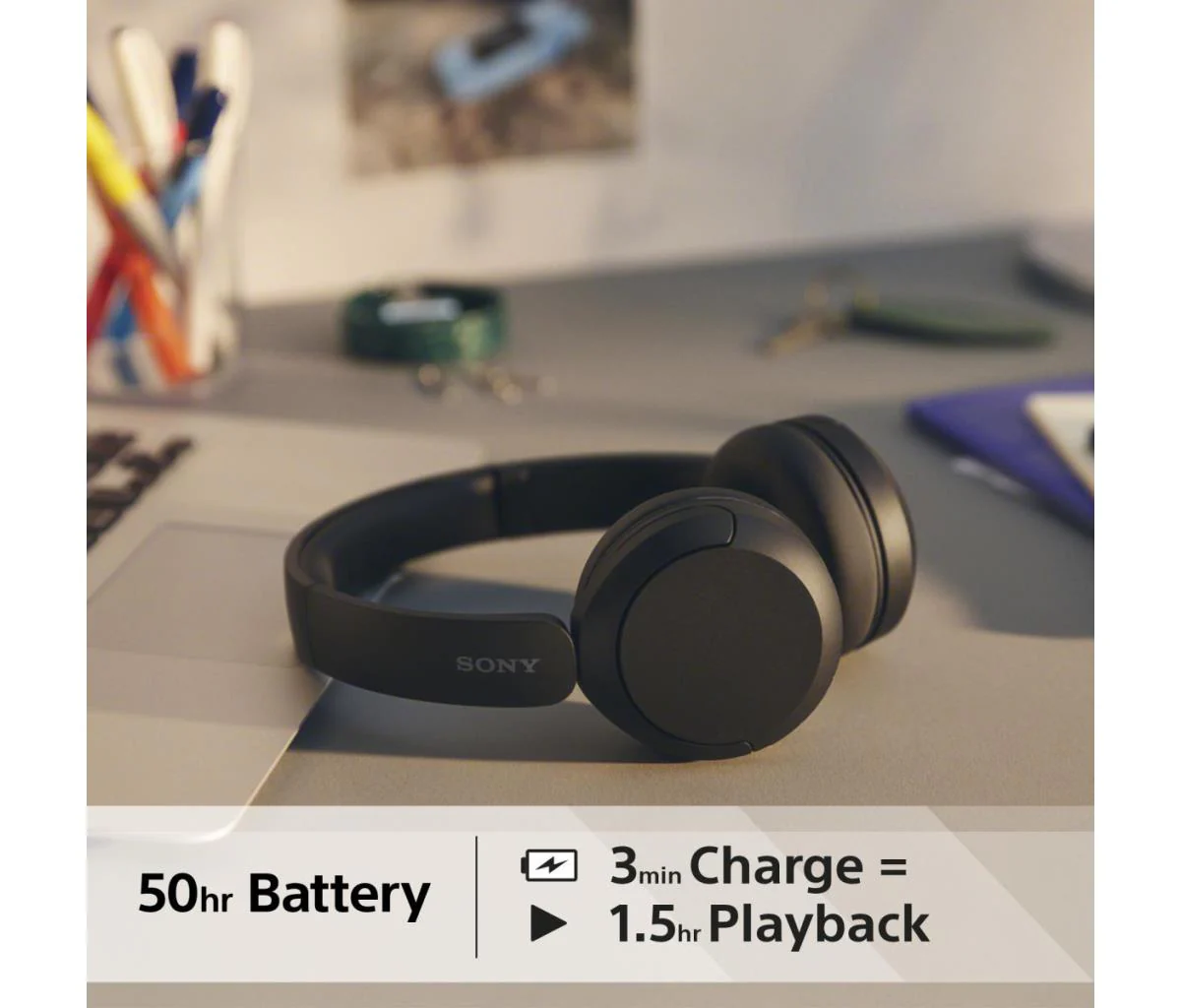 Sony Black Bluetooth® headphone | WHCH520BCE7 - Image 7